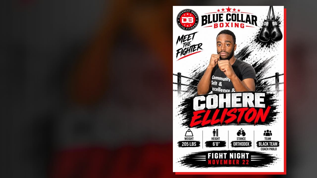 Cohere Elliston, Meet the Fighter card