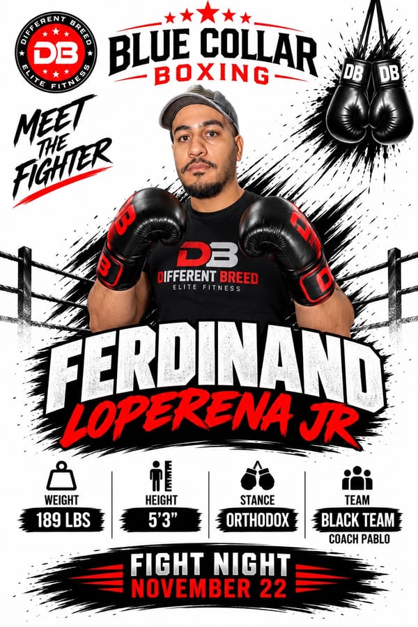 Ferdinand "Freddie" Loperena Jr., Meet the Fighter card