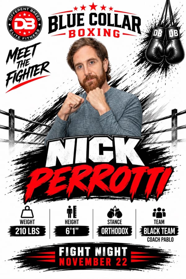 Nick Perrotti, Meet the Fighter card