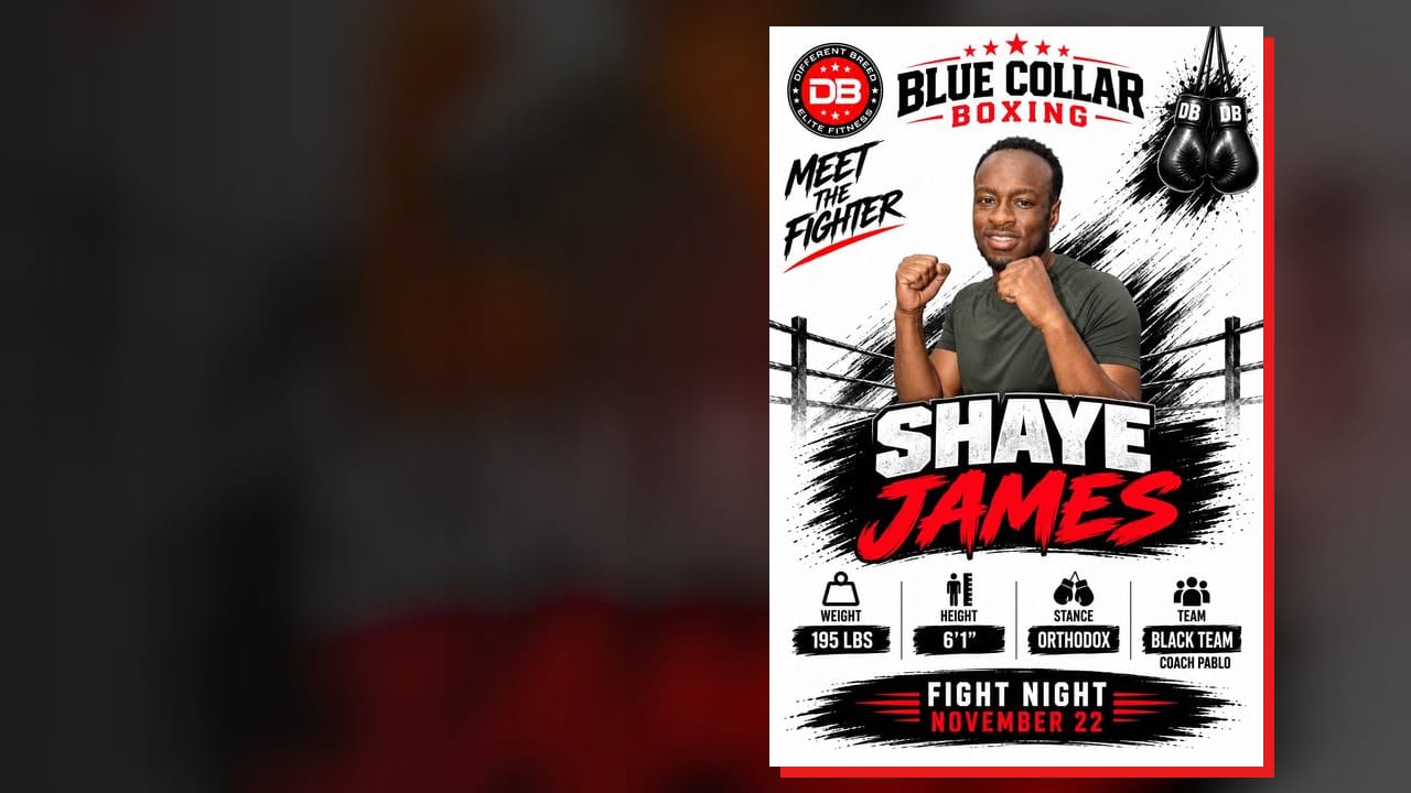 Shaye James, Meet the Fighter card