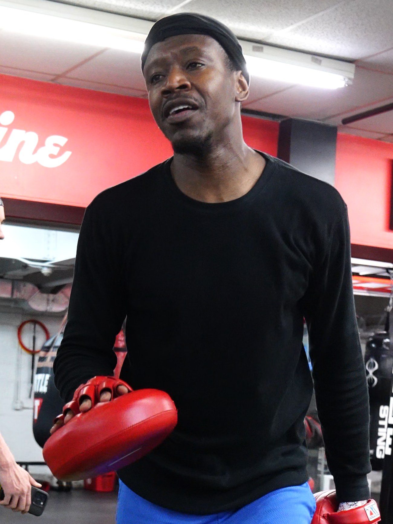 Coach D.R.E.D. at Different Breed with focus mitts